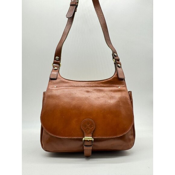 PATRICIA NASH leather Heritage vintage saddle crossbody + Dust bag - Tan/Brown - Picture 1 of 15
